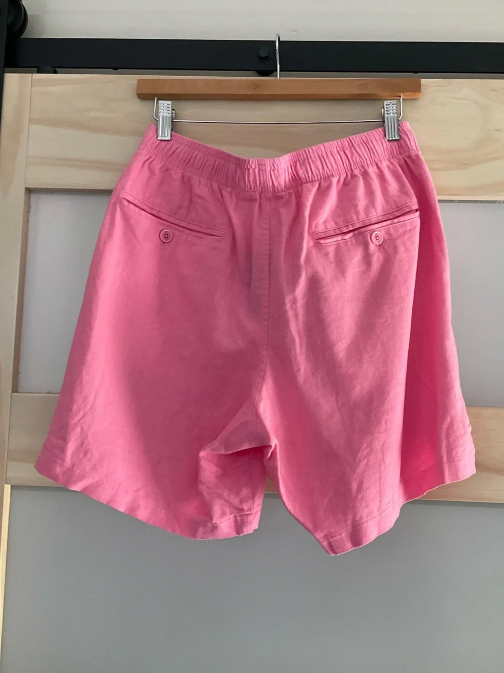 Goodlife Linen Blend Drawstring Shorts Pink Men’s Large NWT Resort Coastal